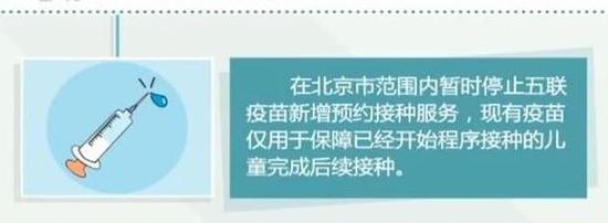 五联疫苗供应紧张 北京暂停首针注射服务(图)|
