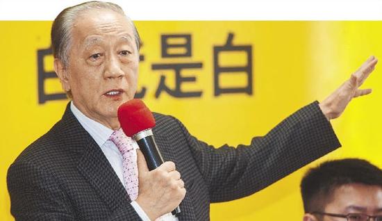 新党主席郁慕明。（图片来源：台湾《中国时报》）