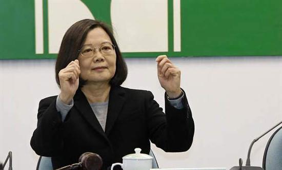 蔡英文。(图片来源:台湾《中时电子报》)