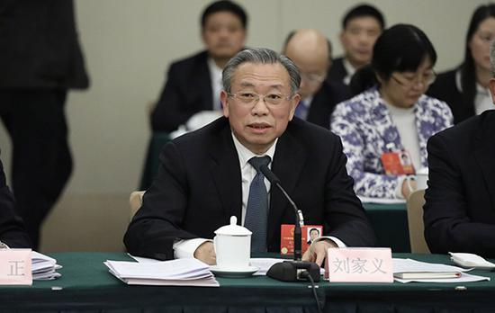 刘家义在开放团组会议上 林渊 摄