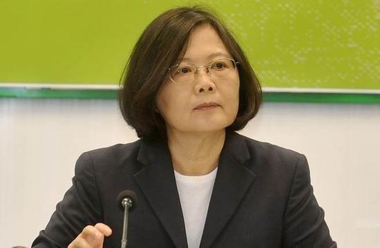 台湾地区领导人蔡英文。(图片来源:台湾《中时电子报》)