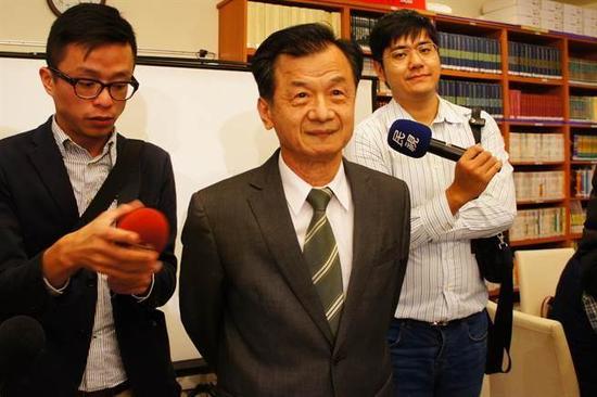 台当局“法务部长”邱太三。（图片来源：台湾《中时电子报》）