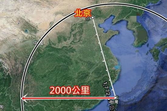 绿媒称台“云峰导弹”射程将达2000公里,北京也纳入射程范围。(图片来源:台媒)