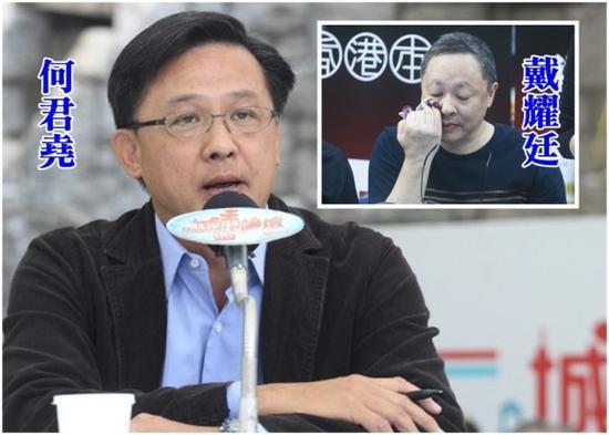 香港立法会议员何君尧曾发起联署促港大辞退戴耀廷，但马斐森回应含糊。（图源：港媒）