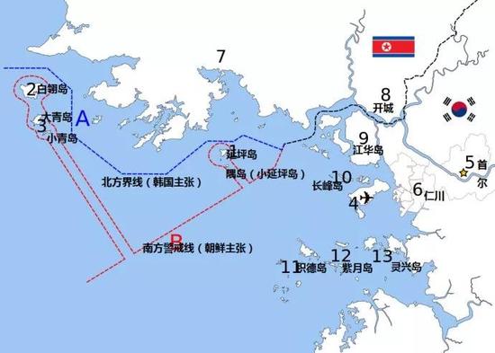 “西海五岛”包括延坪岛、隅岛、白翎岛、大青岛、小青岛五座岛屿