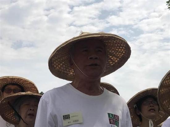 为了“公民投票法”修正案早日通过,“台独”大佬林义雄曾参加“禁食5小时”活动,引发网友纷纷留言讽刺。(图片来源:台湾《中时电子报》)