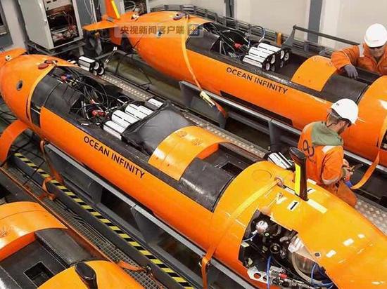 搜寻的无人驾驶潜艇 来源：ocean infinity 官网资料图