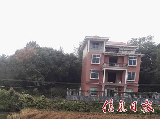 冷伟华妹夫聂远牯房屋。中国江西网 图