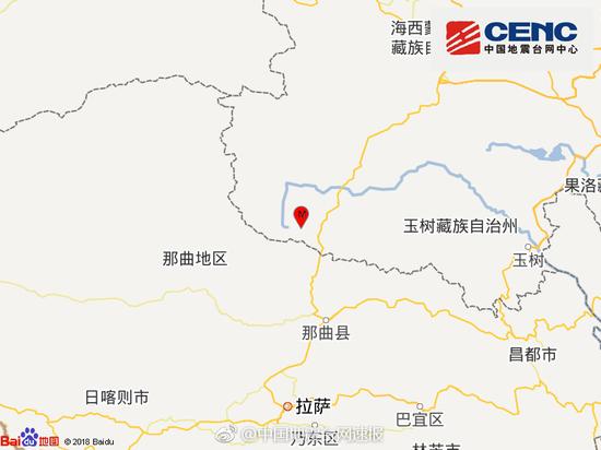 中国地震台网速报:青海唐古拉地区发生3.6级地震 震源深度7千米