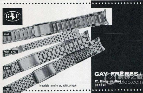 “GF”公司,在1998年被勞力士集團收購,在此之前,專爲高端機械錶製作錶帶