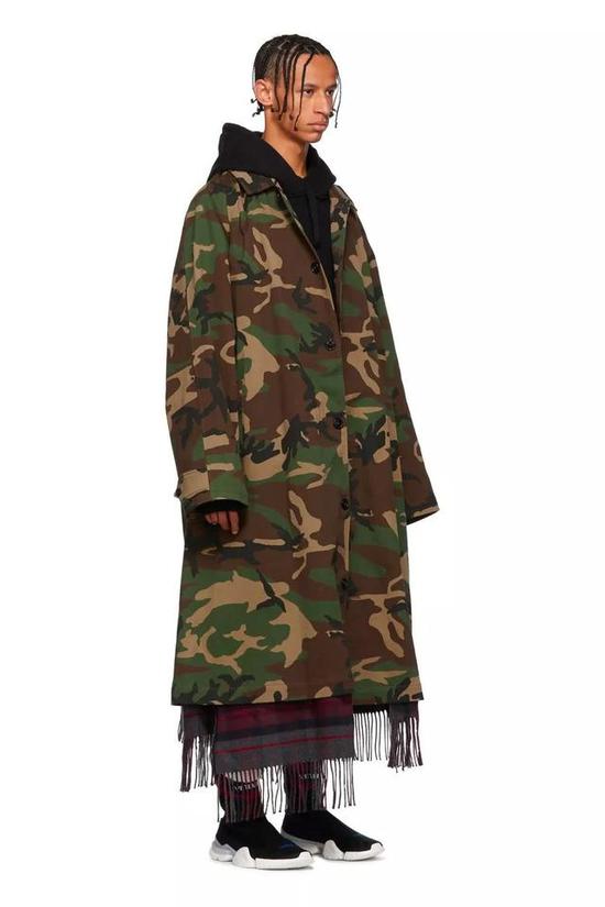 Vetements 2018秋冬迷彩风衣