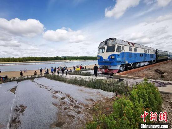 回归“草原水乡”的乌兰浩特。乌兰浩特水利局供图