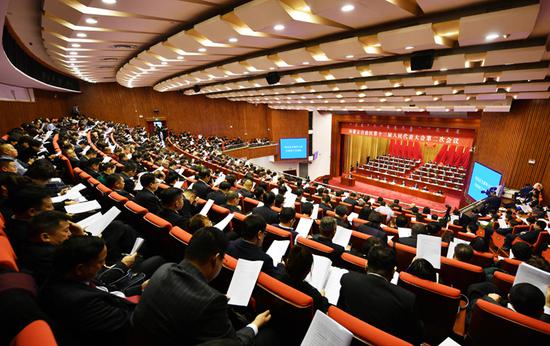 内蒙古自治区第十三届人民代表大会第二次会议现场。内蒙古日报社融媒体记者 马建荃 摄