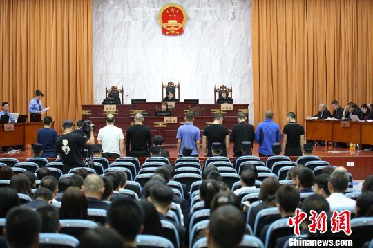图为庭审现场。 杜鑫鑫 摄
