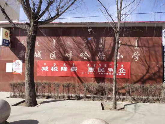 新城区税务局减税降费政策走进学校