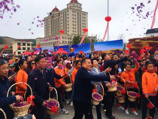 图为阿尔山兴安杜鹃节开幕式现场。 张玮 摄