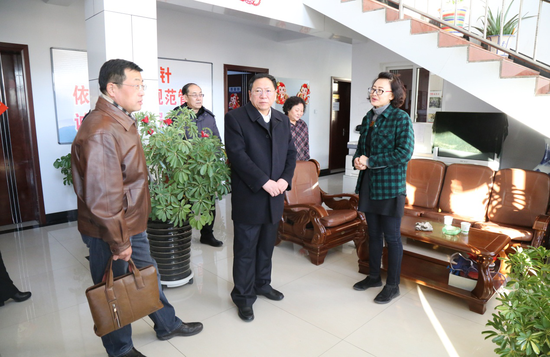 杨玺局长一行在天海药业检查指导工作