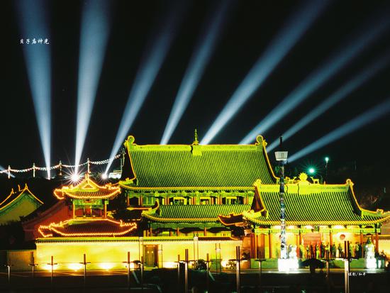 贝子庙夜景