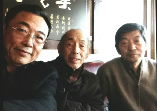 书法家徐耀与靳立成、滑国璋二位老师