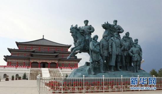 绥蒙革命纪念园(新华网刘舒 摄)