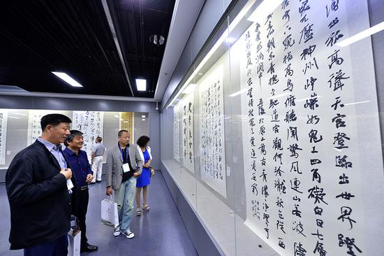 全国全国书法名家精品展现场