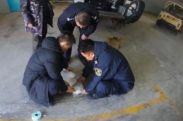 图为查获现场(梁晓虹摄影)