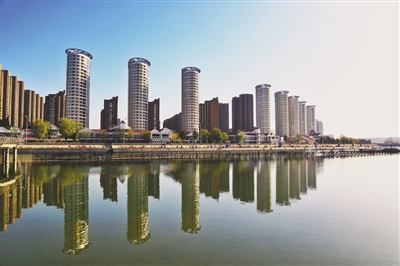 东河景观河道如意河音乐广场