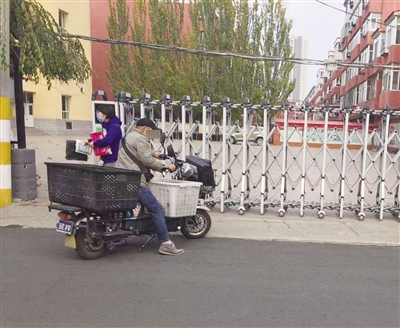 电动车改装后送快递