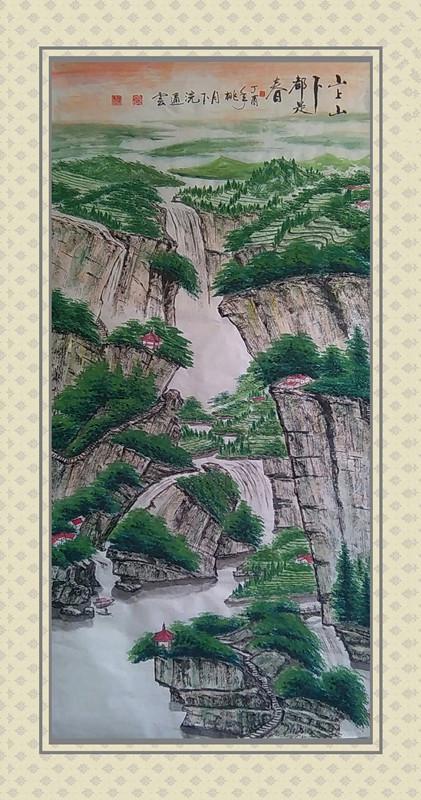 张通云作品《山上山下都是春》