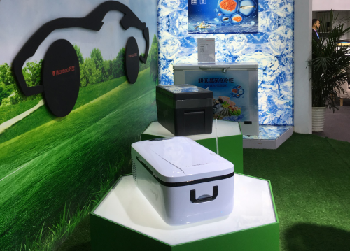 (图:万宝AWE展会现场便携/车载冰箱)