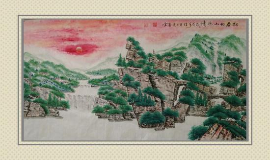 张通云作品《初春的山水情》