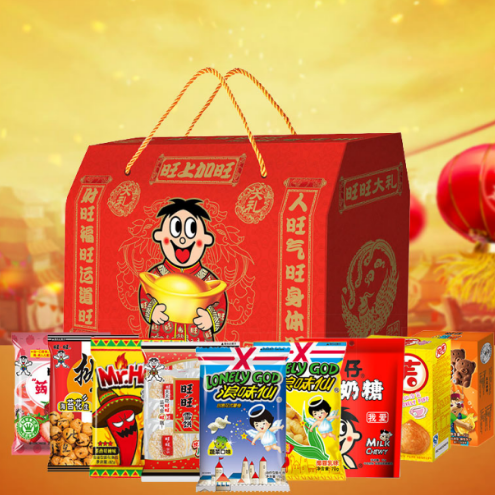 旺旺大礼包808g膨化小吃休闲食品