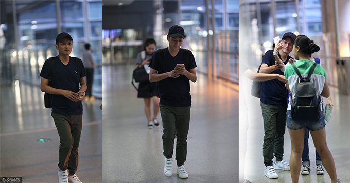 尴尬!李维嘉现身机场被路人叫成王栎鑫