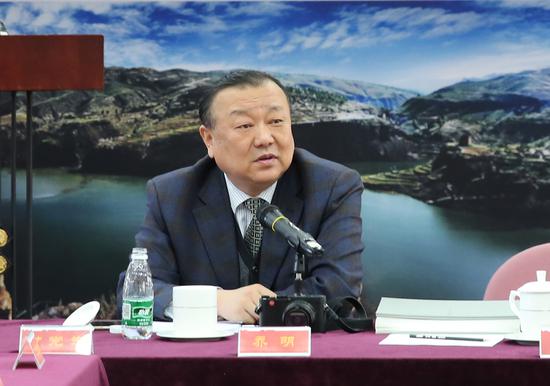 乔明在研讨会上发言。摄影:徐申