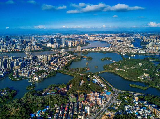 东江惠州城市段。罗志明摄