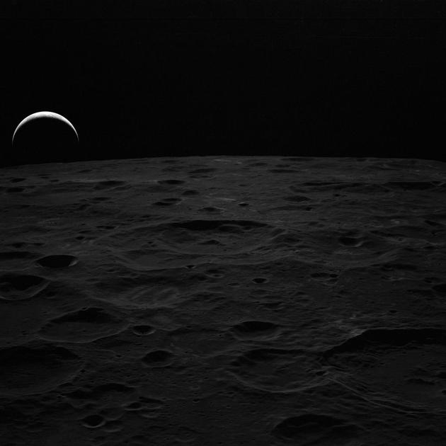 图为1971年阿波罗14号任务宇航员在月球上拍摄的