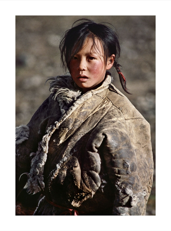黄河源头藏族小姑娘，青海 ，1986