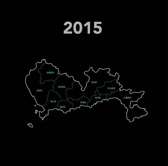 2015年的深圳市地图