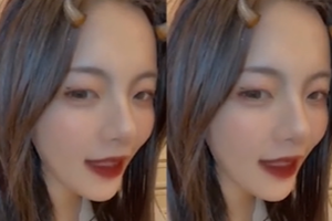 杨超越深夜自拍变身小恶魔戏精上身