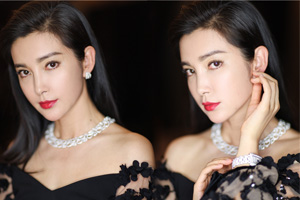 李冰冰大秀迷人美肩 展婀娜身姿