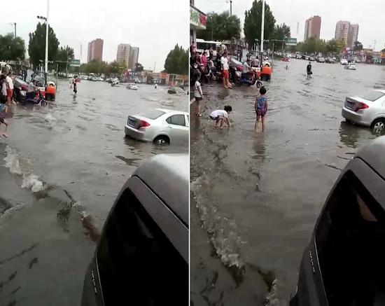 濰坊壽光市北關一十字路口(記者 宋小龍)