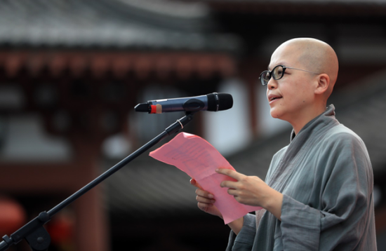 江西省宜黄县曹山宝积寺住持养立法师致辞