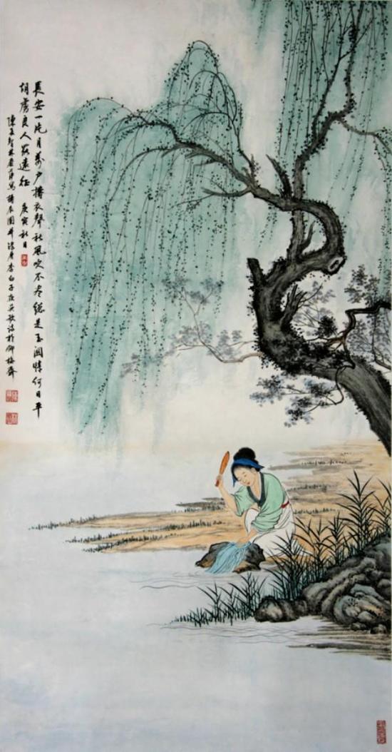 陈长智林庆萍作品赏析《捣衣图》