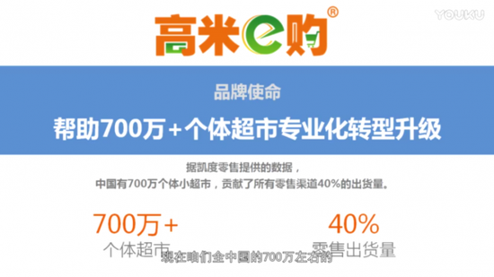 高米e购致力于帮助中国700 万家个体超市实现成功转型升级