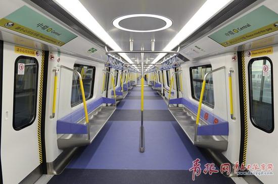 中车四方造香港市区线地铁。（图片由中车四方股份公司提供）