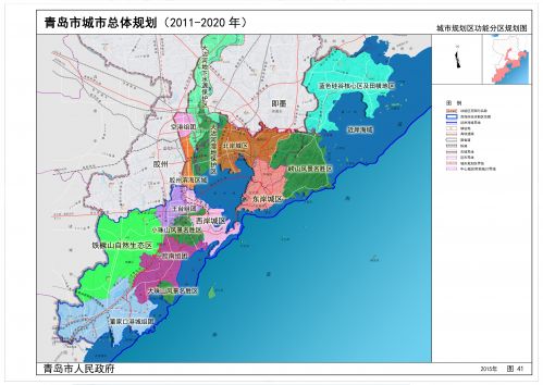 城市规划区功能分区规划图