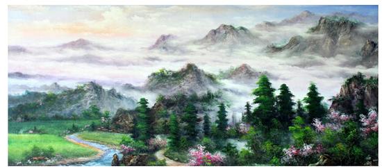季世山代表作《春岭》