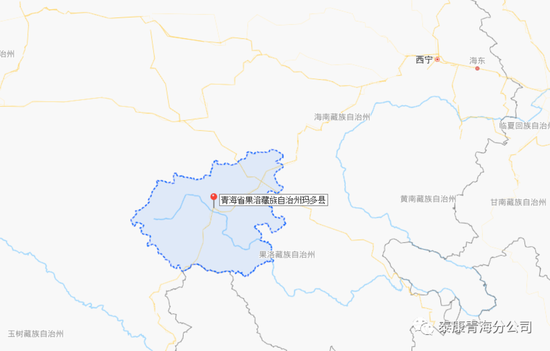 果洛州玛多县地图