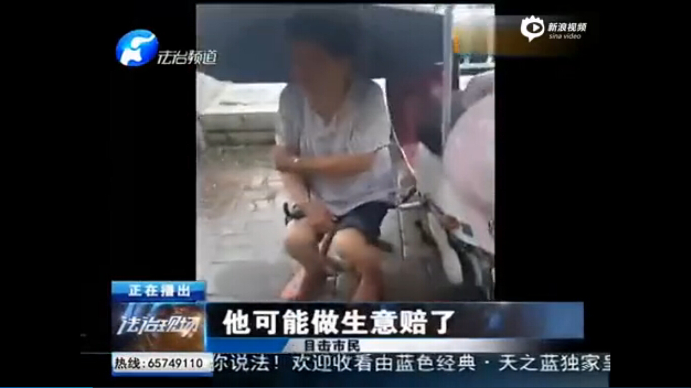 實拍男子從10樓跳下輕生 被氣墊彈起落地身亡