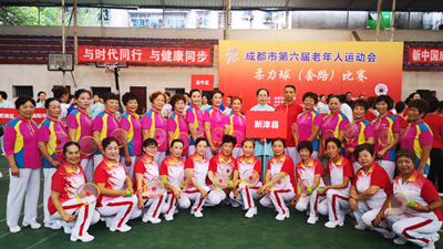 成都市第六届全民健身运动会柔力球比赛走进双流